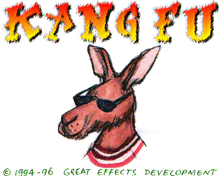 Kang Fu title screen for Amiga CD32